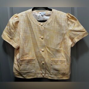 Liz Claiborne Size 14P “Marigold” Short Sleeve Blazer NWT